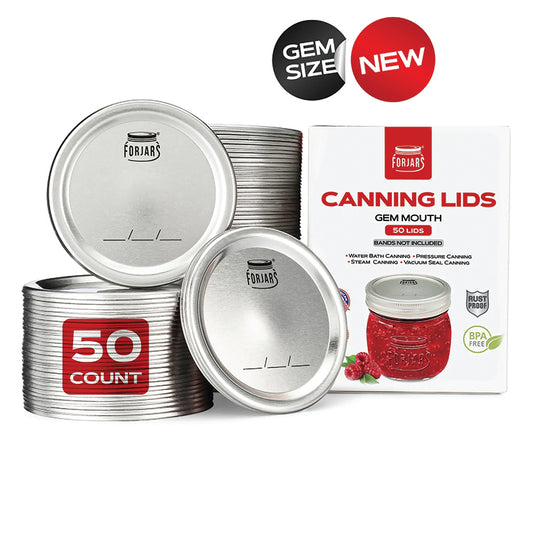 50 Gem Size Canning Lids
