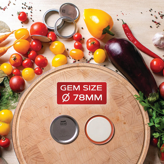 50 Gem Size Canning Lids