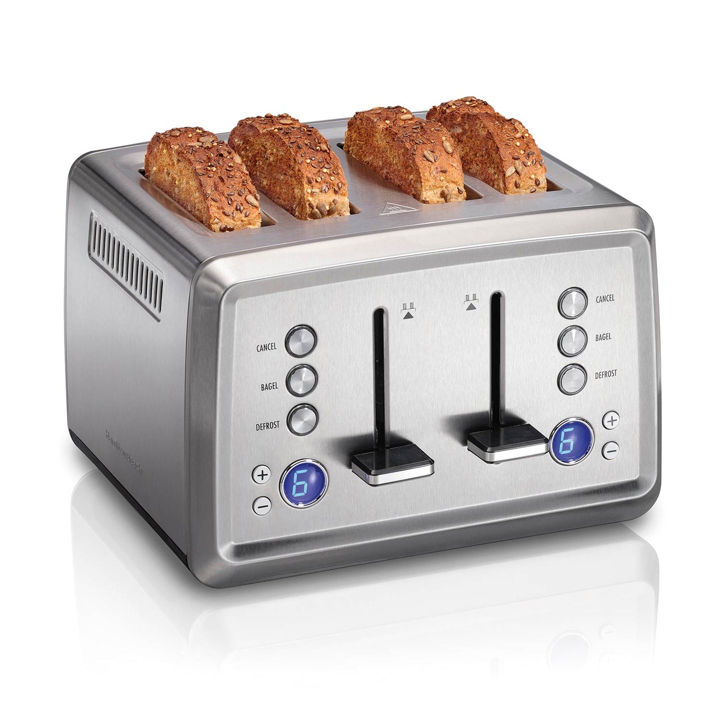 Digital 4-Slice Toaster, Stainless Steel