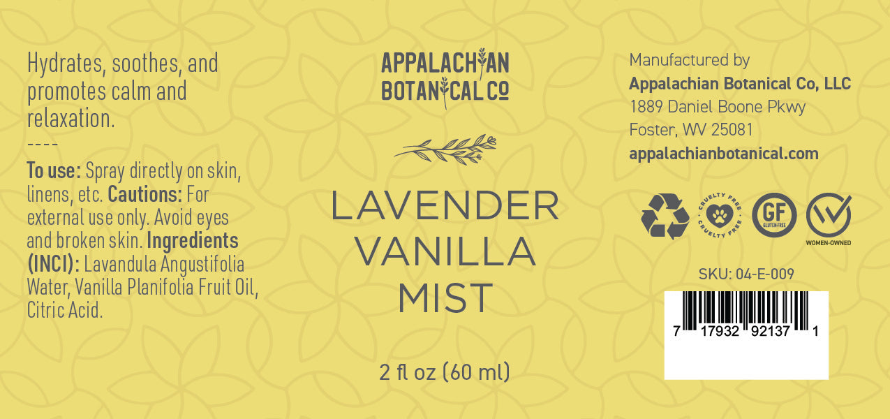 Lavender Vanilla Mist