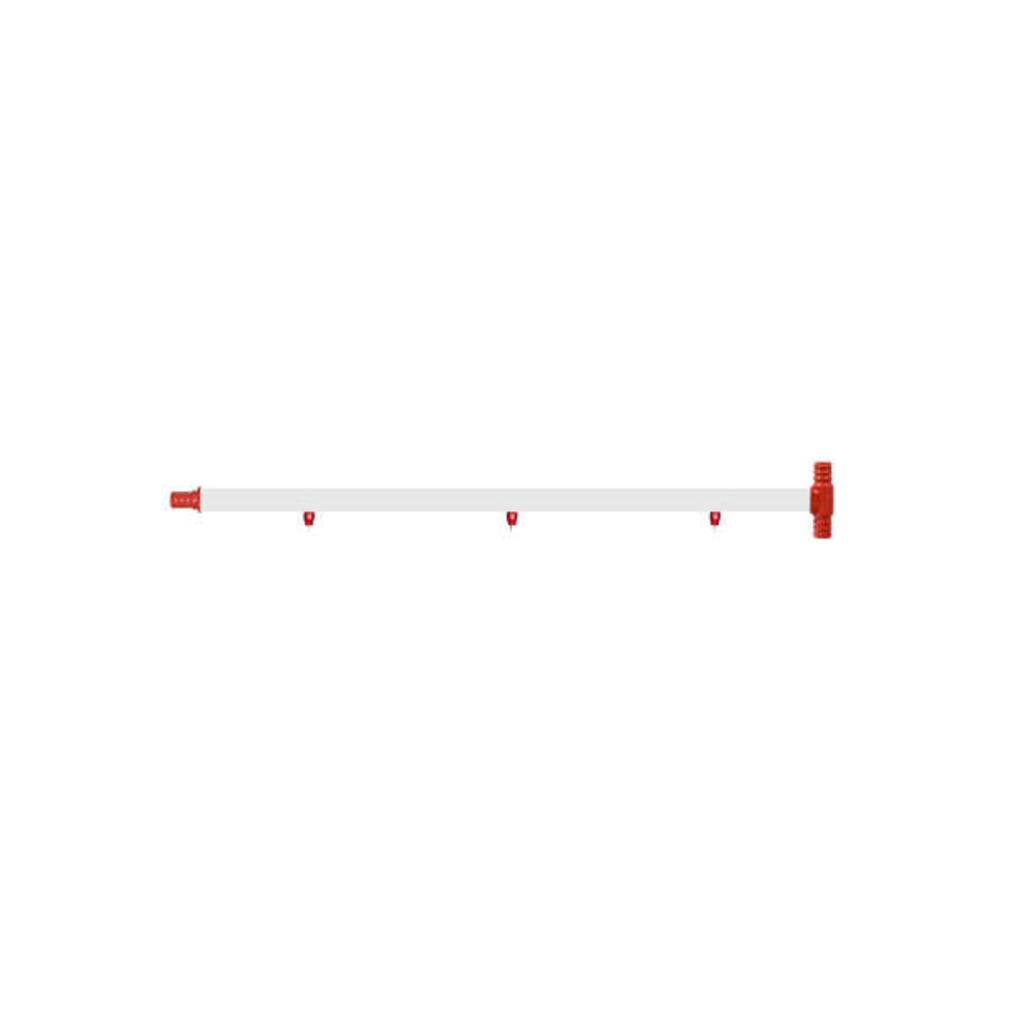 Nipple Water Pipe - 25 inch 3 nipple T-I ending