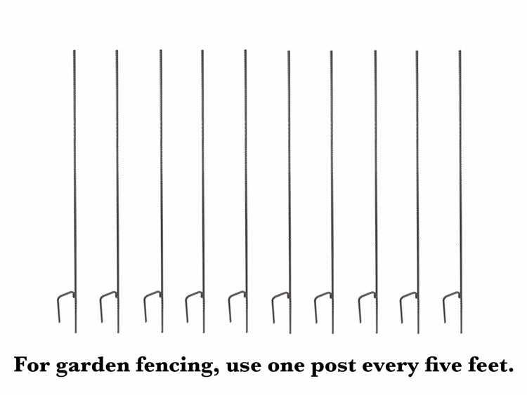 EZ STEP-IN POSTS, MIDNIGHT BLACK