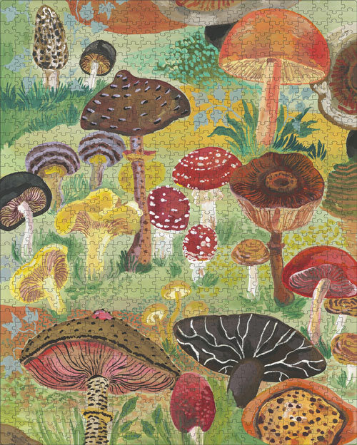 Nathalie Lete Mushrooms Puzzle