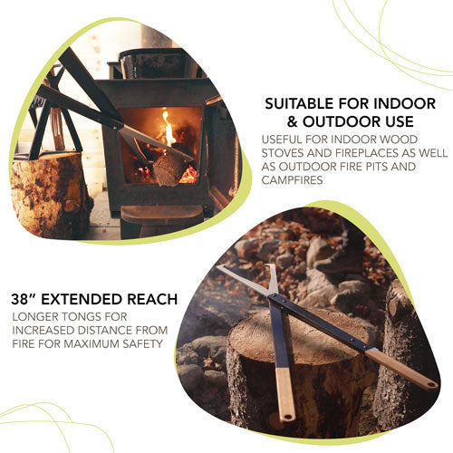 Fire Tong Log Grabber