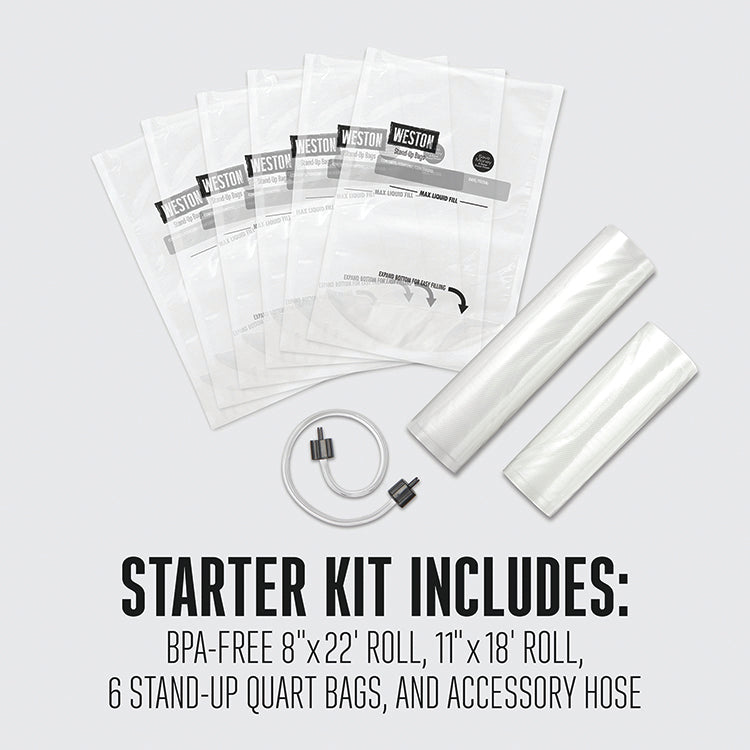 Wet & Dry Vacuum Sealer With Date Code Stamp & Starter Kit