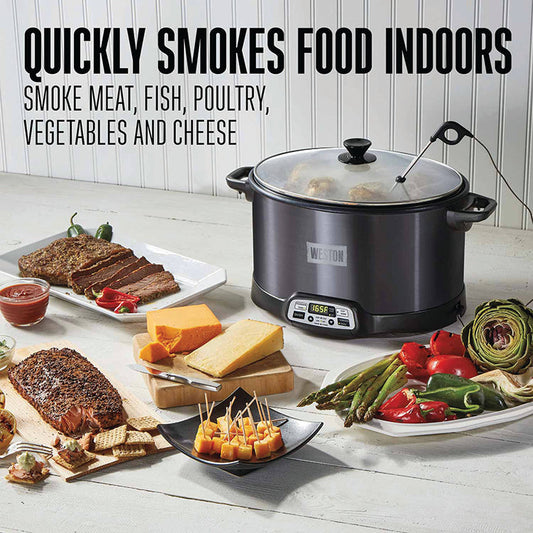 2-In-1 Indoor Smoker & Slow Cooker