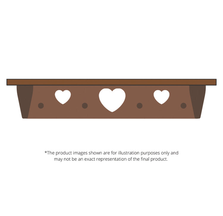 Heart Shelf 34-Inch, E-Plan
