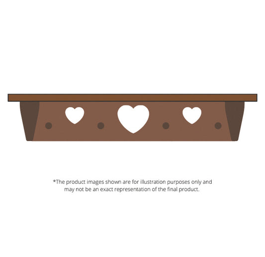 Heart Shelf 34-Inch, E-Plan