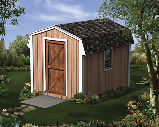 Norbert Mini Barn Storage Sheds, E-Plan