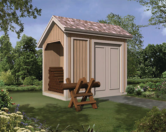Ruralspring Log Storage Shed E-Plan