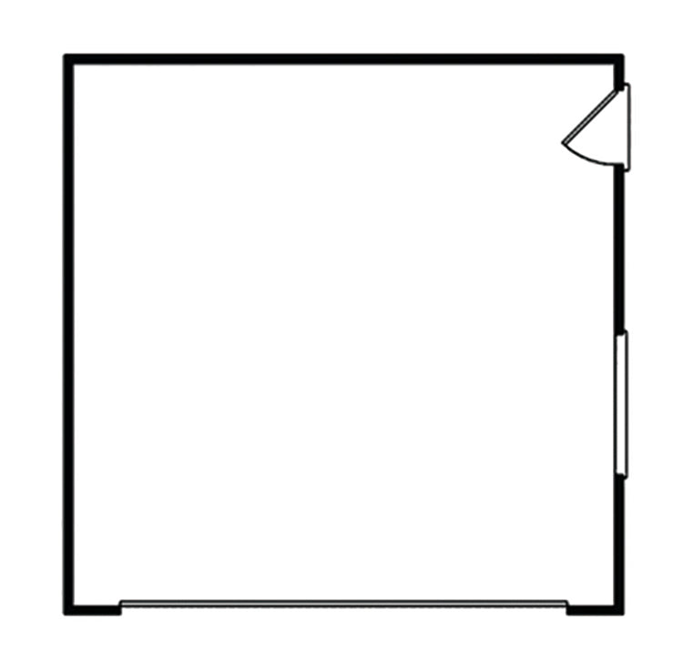 2-Car Economy Garage: 11'10" Tall, E-Plan