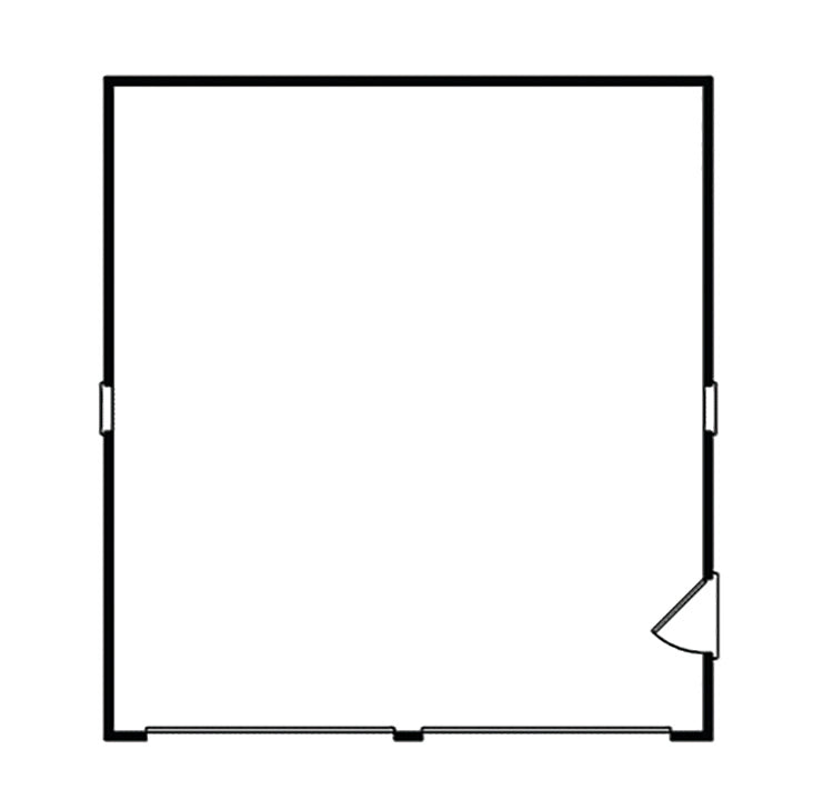 Colburg 2-Car Reverse Gable Garage, E-Plan