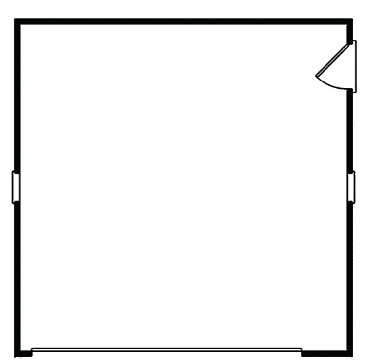 2-Car Economy Garage: 12' Tall, E-Plan