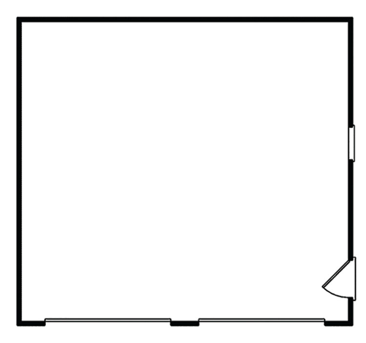 Nichelle 2-Car Reverse Gable Garage, E-Plan