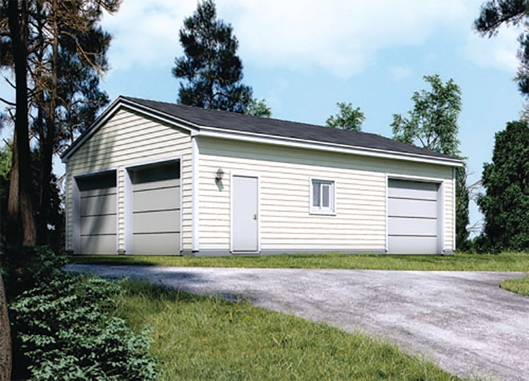 Lorenza Three-Car Garage, E-Plan