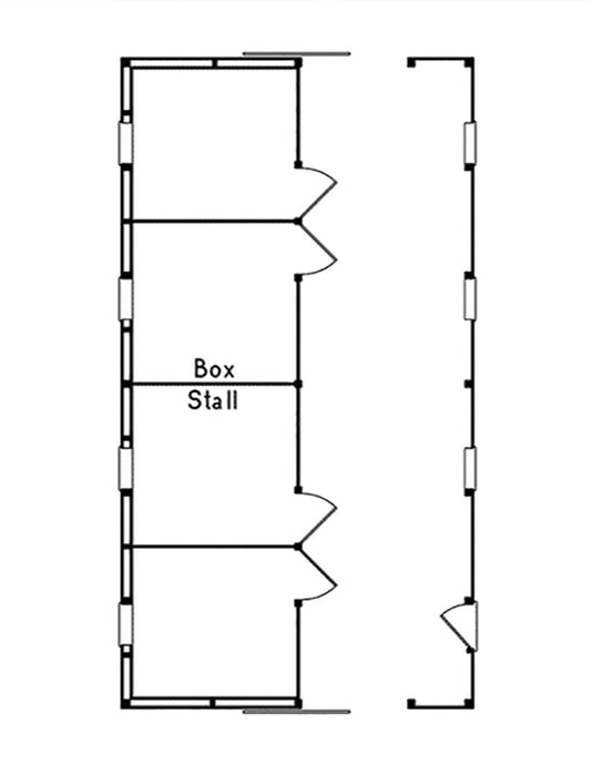 Farmville Horse Barn Building, E-Plan