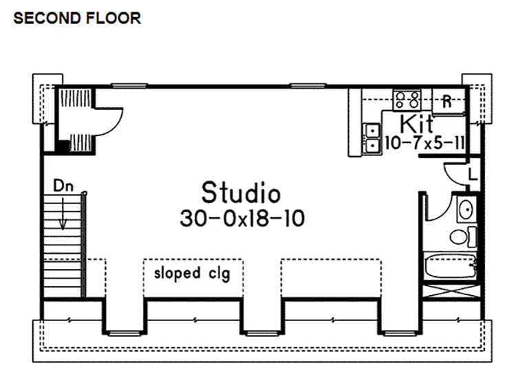 Liesel 3-Car Garage Apartment, E-Plan