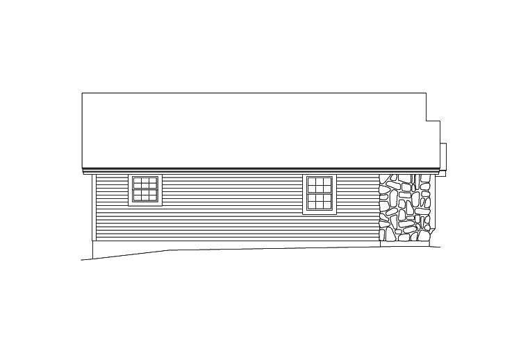 2-Car Garage With Shop And Safety Shelter, E-Plan