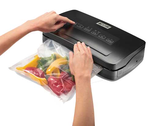 Vacuum Sealer With Roll Cutter And Storage