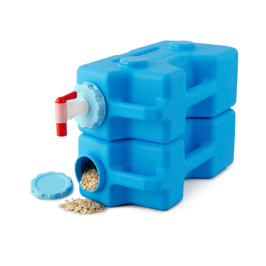 AquaBrick Portable Food and Water Storage Containers - 2 Bricks & Spigot