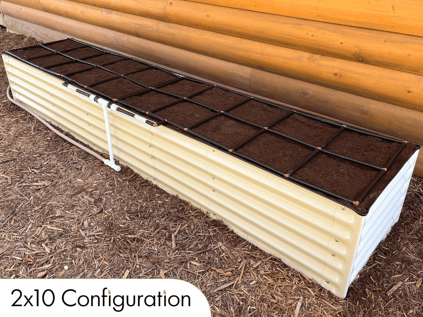 METAL RAISED GARDEN BED KITS WITH GARDEN GRIDS