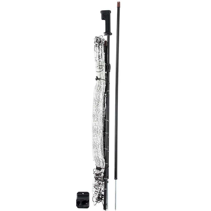 PoultryNet Gate (8 ft x 48" tall) Black/White