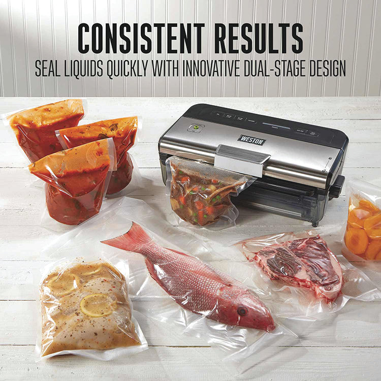 2-IN-1 LIQUID AND DRY VACUUM SEALER WITH DATE CODER STAMP