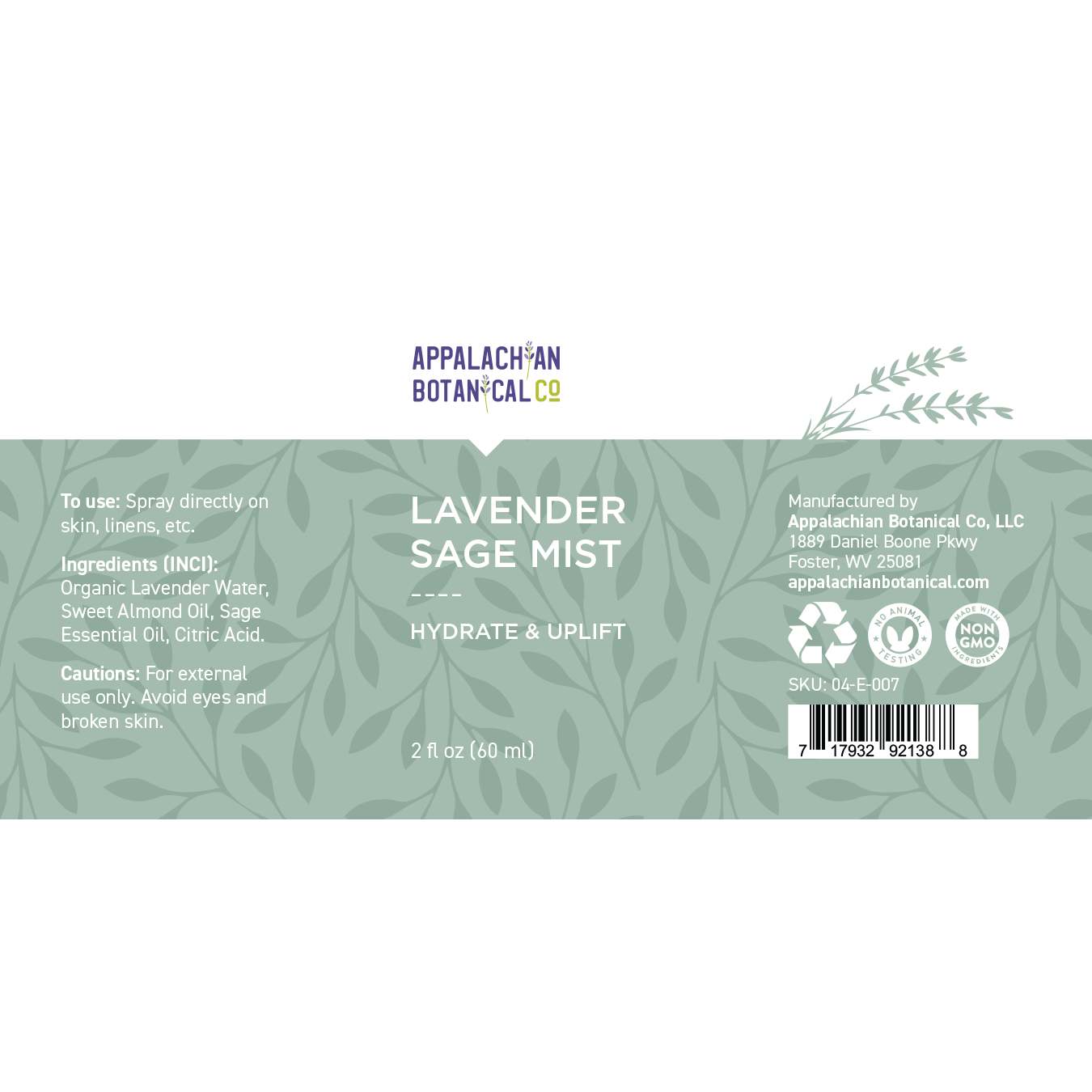 Lavender Sage Mist