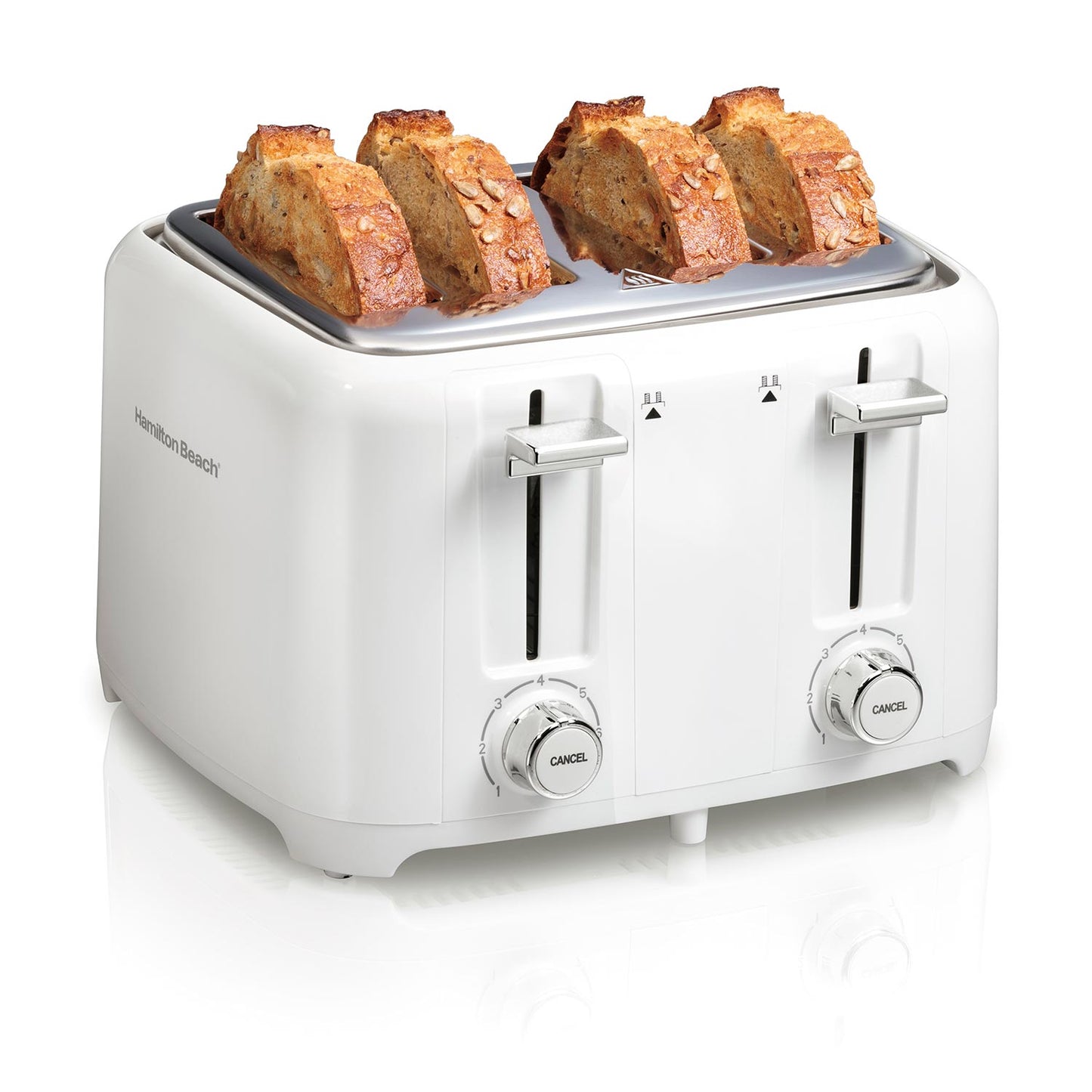 4-Slice Toaster with Extra-Wide Slots, White