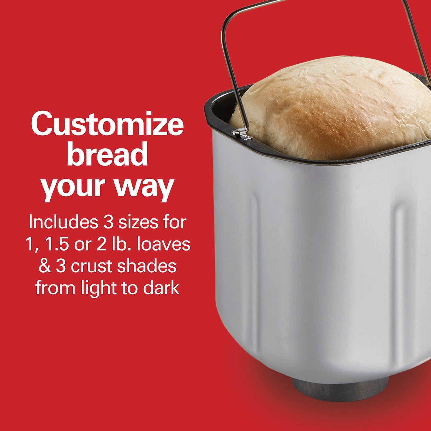 ARTISAN DOUGH & BREAD MAKER, WHITE & STAINLESS