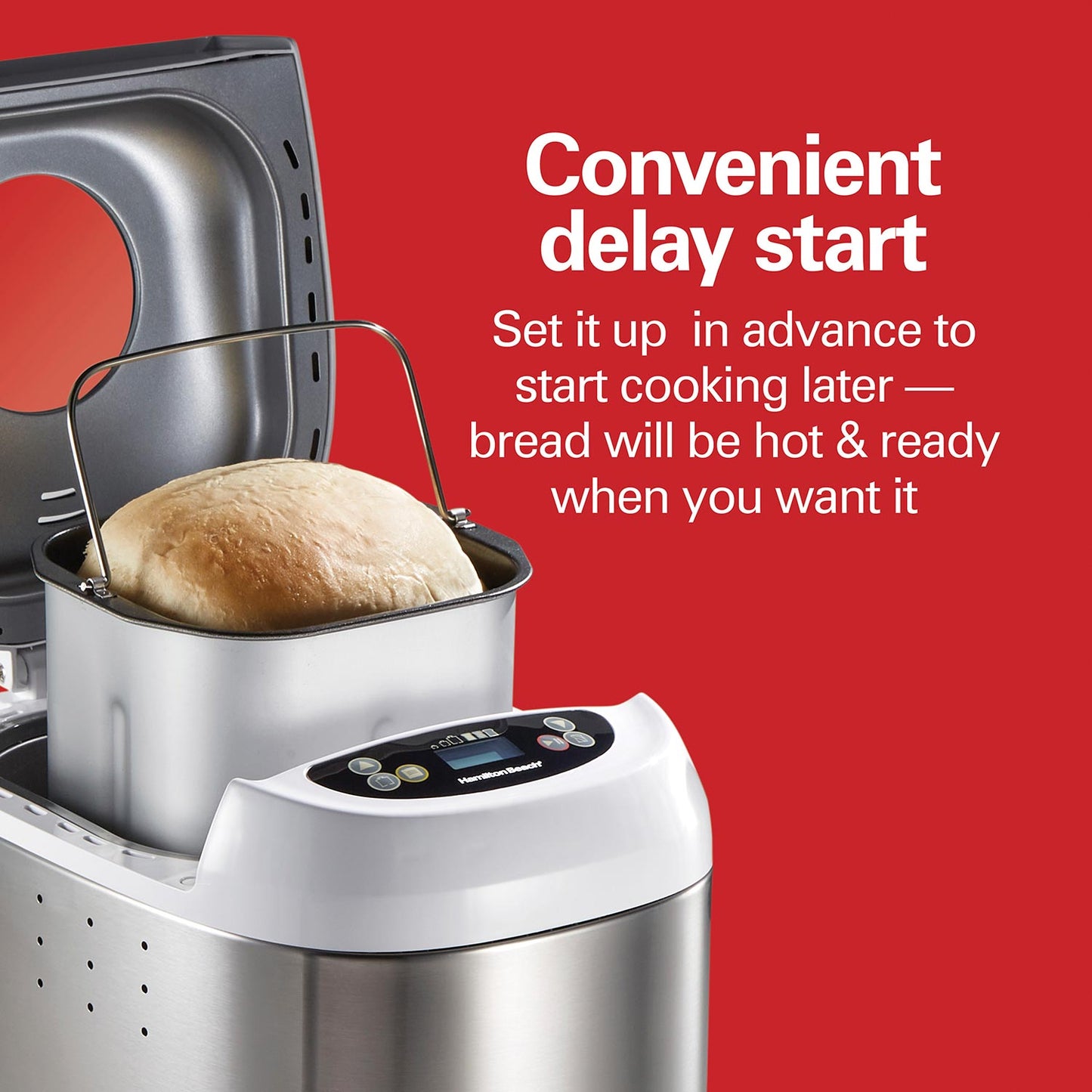 ARTISAN DOUGH & BREAD MAKER, WHITE & STAINLESS