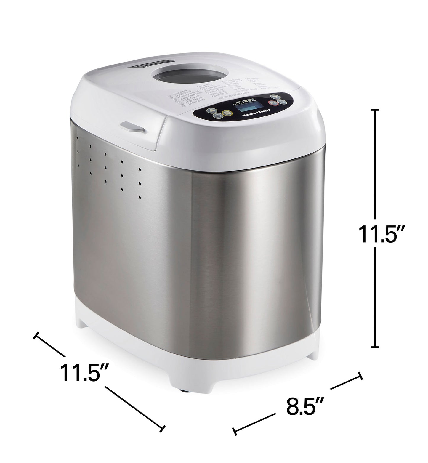 ARTISAN DOUGH & BREAD MAKER, WHITE & STAINLESS