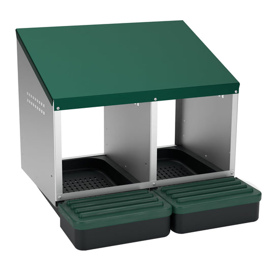 EggHouse Galvanized Nesting Box (Up to 20 Birds)