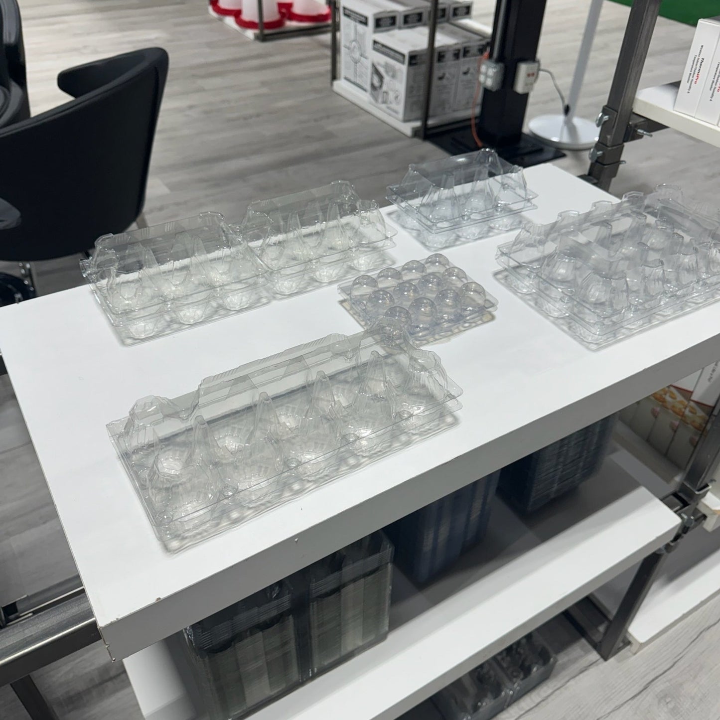 12-Egg Cartons - Clear Plastic