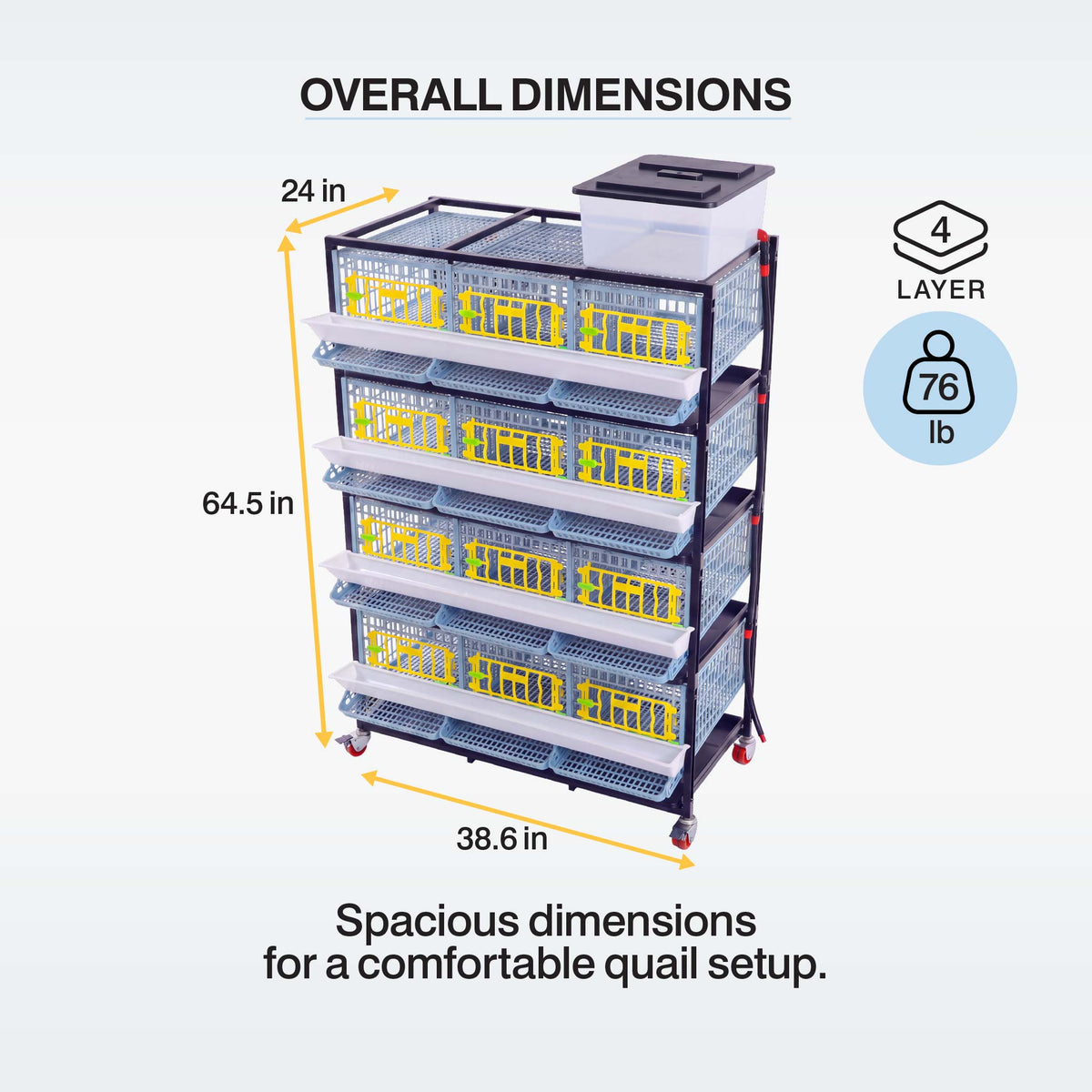 Quail Cage - 4 Layer