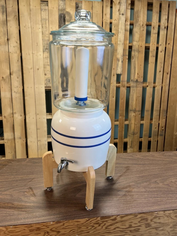 Deluxe Glass Complete Crock Water System