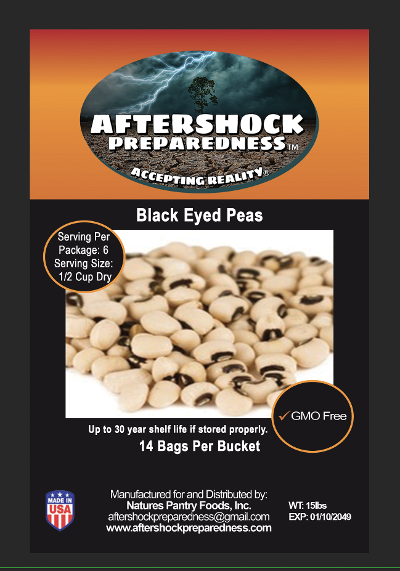 Black Eyed Peas Bucket - 14 Bag