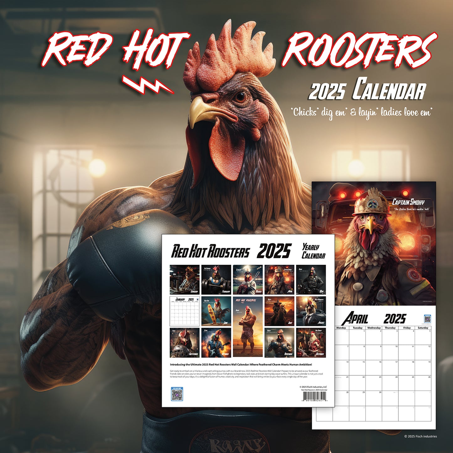 RED HOT ROOSTERS 2025 CALENDAR