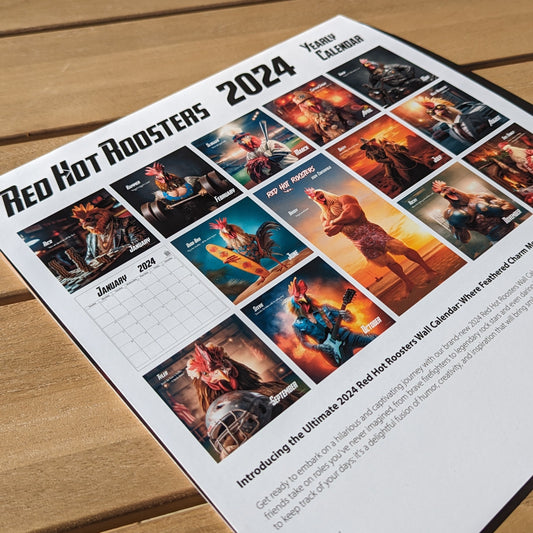 RED HOT ROOSTERS 2024 CALENDAR