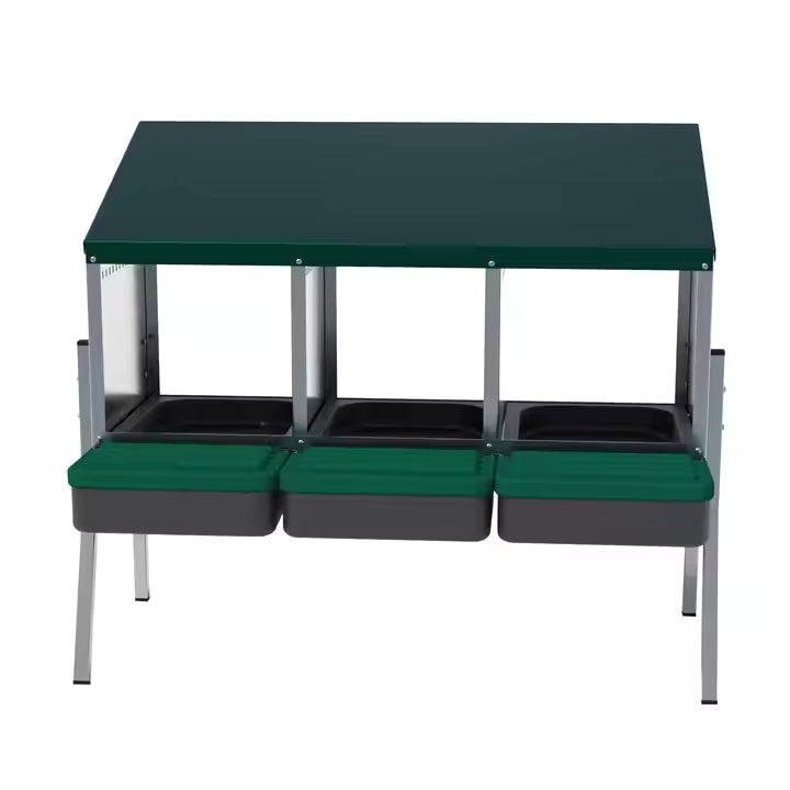 EggHouse Galvanized Nesting Box (Up to 30 Birds)