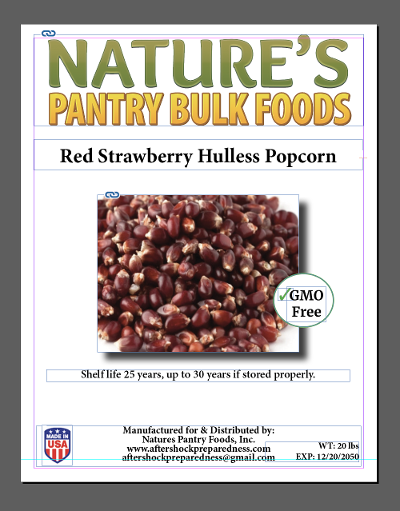 Red Strawberry Popcorn Bucket ( Hulless)