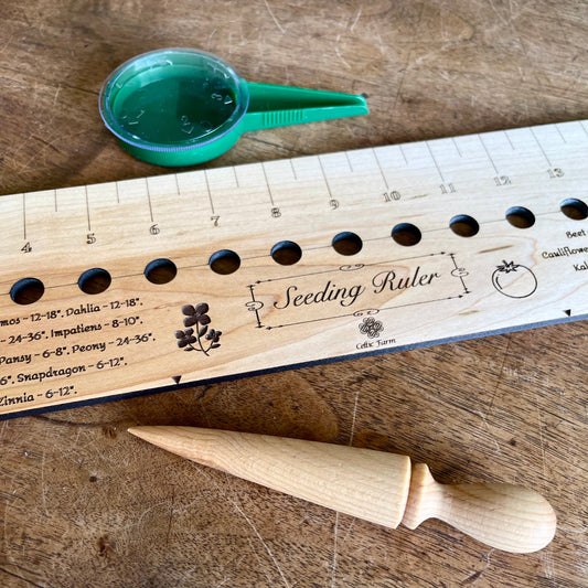 Seeding Gift Set — Dibble, Seeder and Ruler