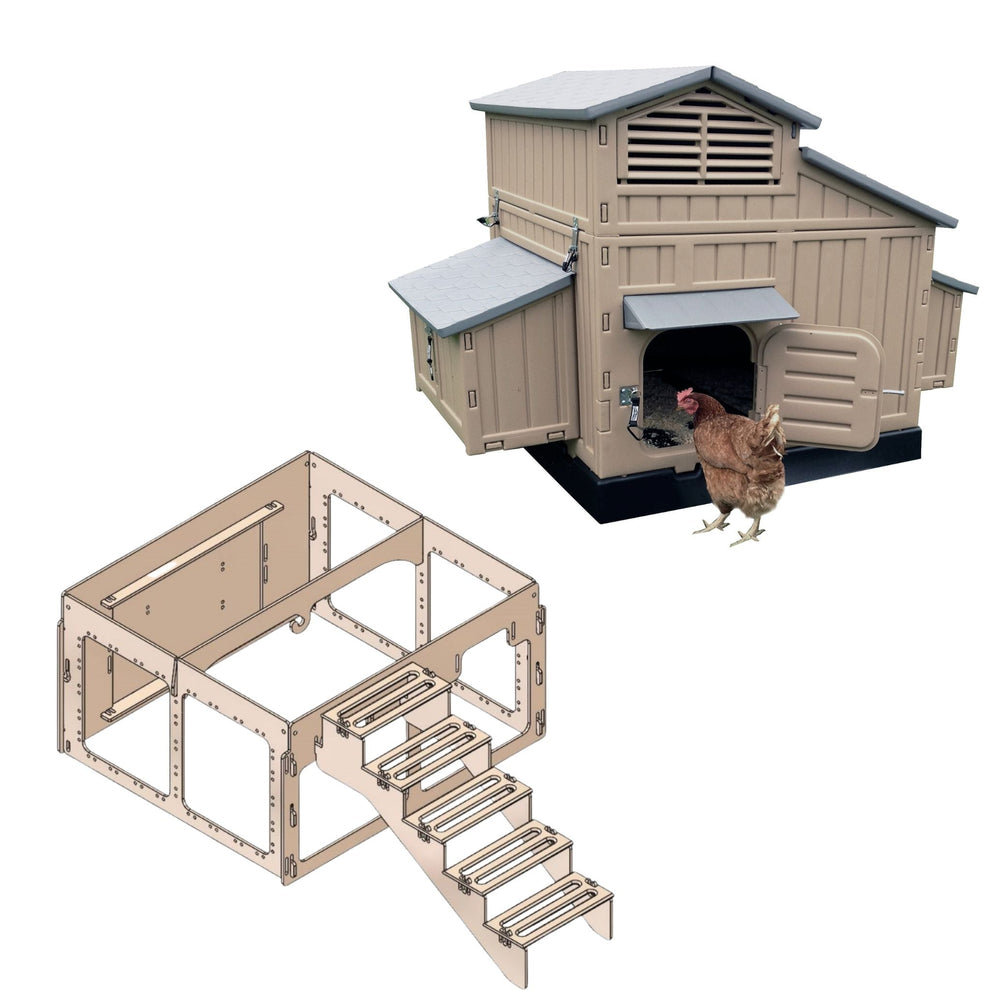 Large Chicken Coop & Stand with Stairs – Grit