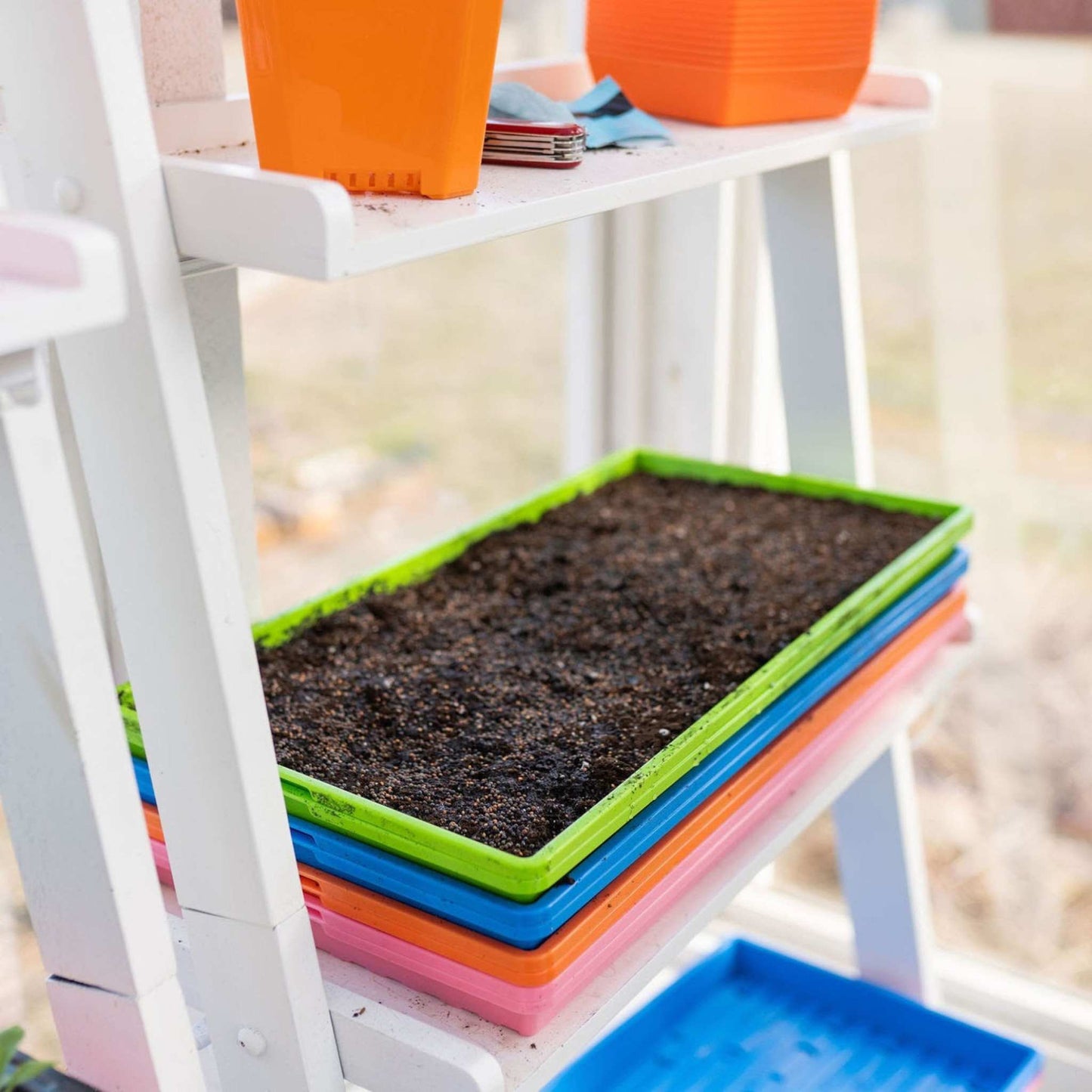 1020 Microgreen Trays — Shallow Extra Strength Colors