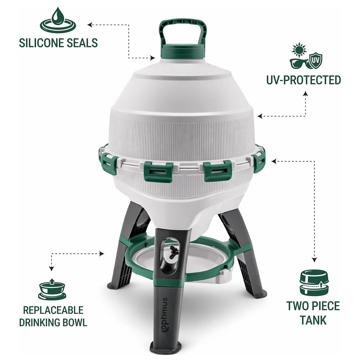 Optimus Poultry Drinker - 6 Gallon