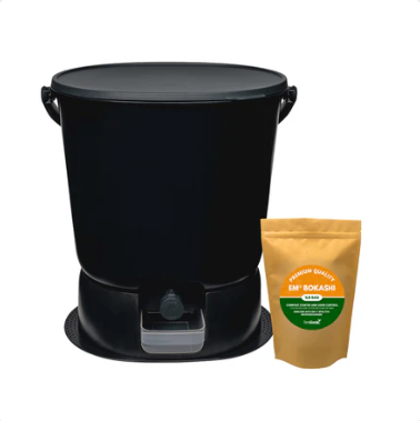 The Essential Bokashi Compost Bin Starter Kit, 4.4 gal