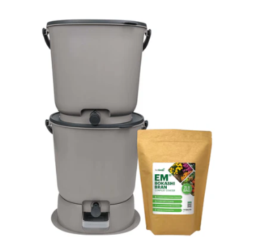 The Essential Bokashi Compost Bin Starter Kit, 4.4 gal