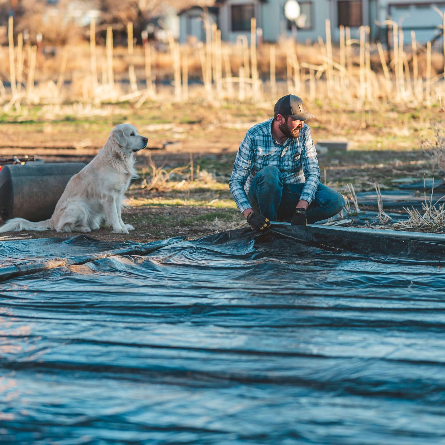 Silage Tarp - 6 mil Reversible Black & White