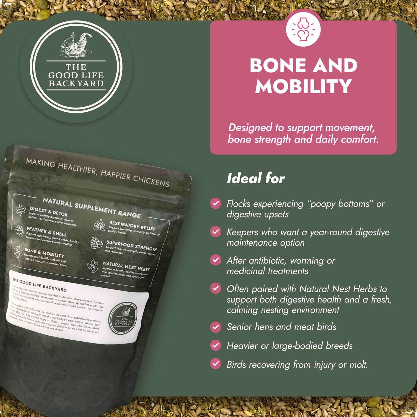 Bone and Mobility - Joint & Bone Support (Chicken Feed Additive)
