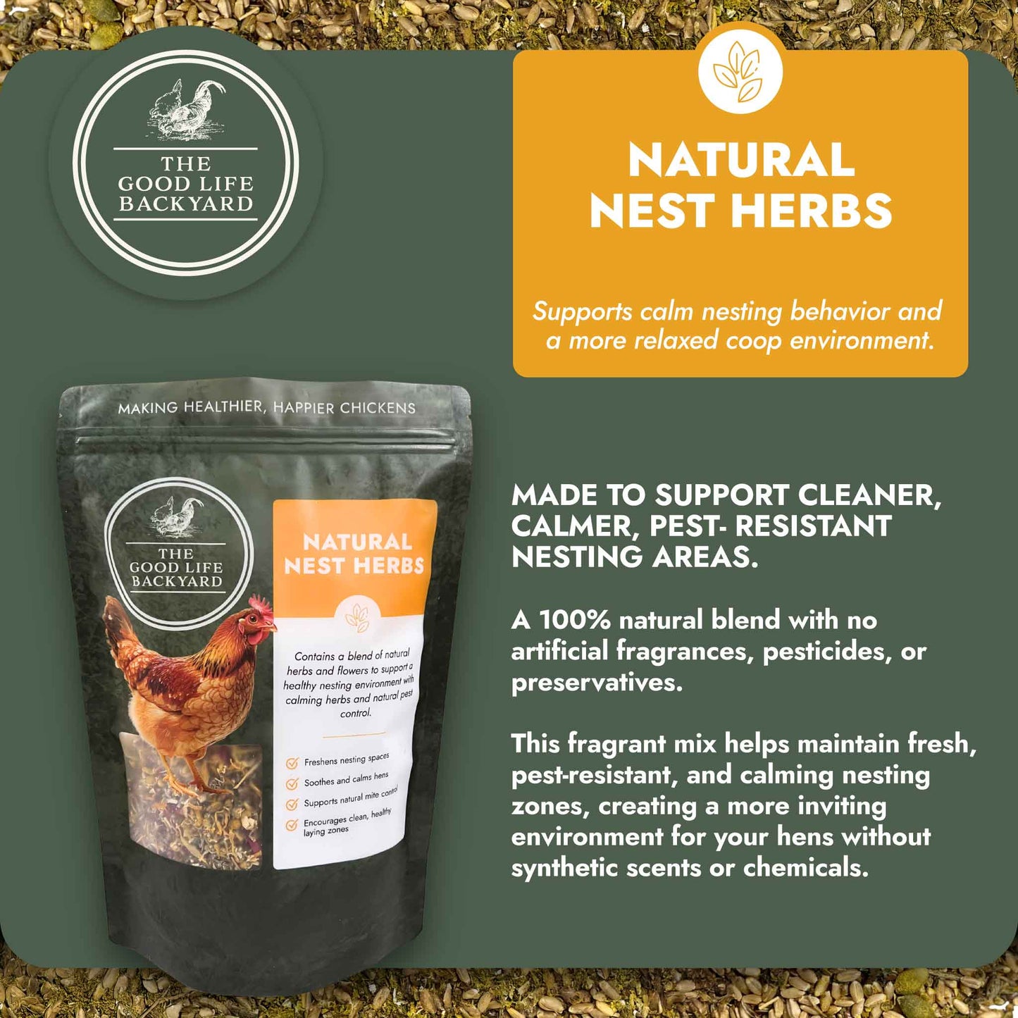Natural Nest Herbs - Nest Blend (Chicken Feed Additive)